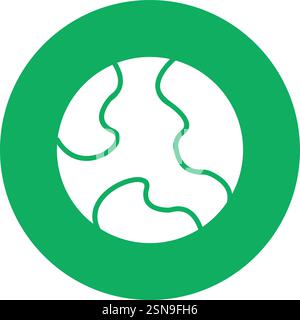 Global Vector Icon Design Illustration Stock Vector