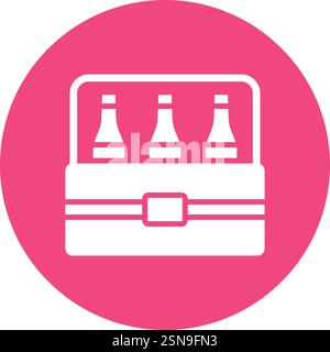 Beer Box Vector Icon Design Illustration Stock Vector