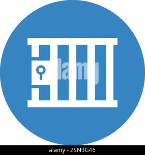 Jail Vector Icon Design Illustration Stock Vector