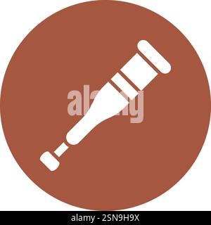 Crutches Vector Icon Design Illustration Stock Vector