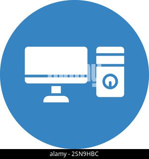 Pc Vector Icon Design Illustration Stock Vector