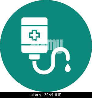 Blood Bag Vector Icon Design Illustration Stock Vector