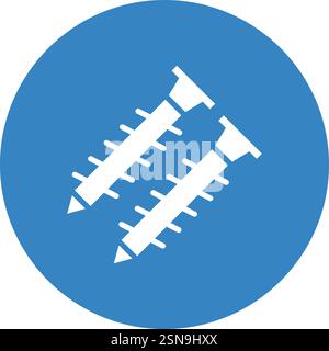 Screw Vector Icon Design Illustration Stock Vector