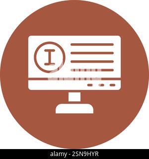 Information Vector Icon Design Illustration Stock Vector