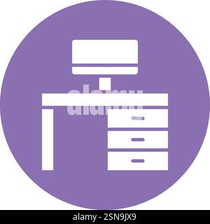 Workspace Vector Icon Design Illustration Stock Vector