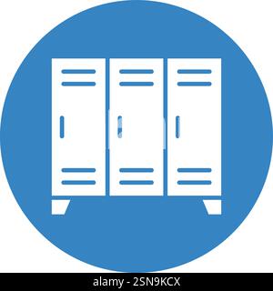 Locker Vector Icon Design Illustration Stock Vector