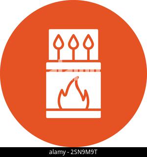 Matches Vector Icon Design Illustration Stock Vector