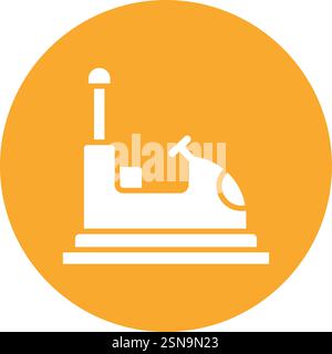 Bumper Car Vector Icon Design Illustration Stock Vector