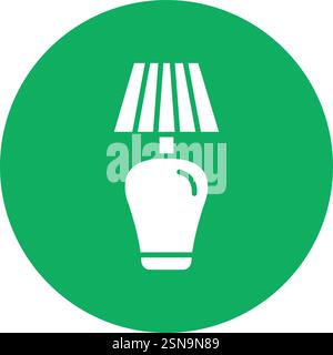 Floor Lamp Vector Icon Design Illustration Stock Vector