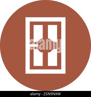 Door Vector Icon Design Illustration Stock Vector
