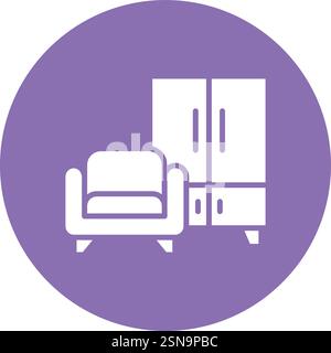 Home Furniture Vector Icon Design Illustration Stock Vector
