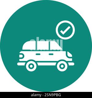 Car protection Vector Icon Design Illustration Stock Vector