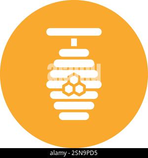 Honey Bee Vector Icon Design Illustration Stock Vector