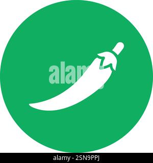 Chili Vector Icon Design Illustration Stock Vector