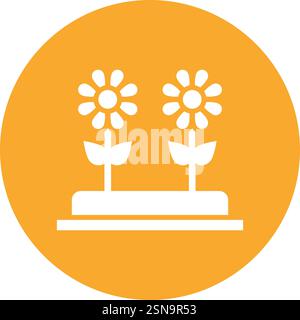Flowers Vector Icon Design Illustration Stock Vector