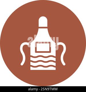 Apron Vector Icon Design Illustration Stock Vector
