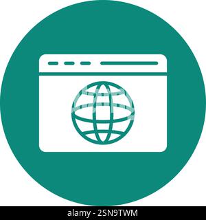 Browser Vector Icon Design Illustration Stock Vector