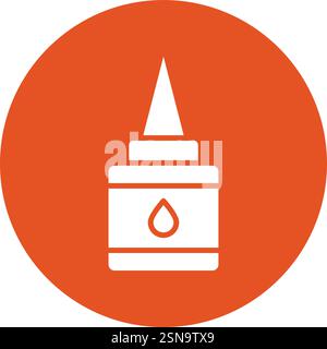 Liquid Glue Vector Icon Design Illustration Stock Vector