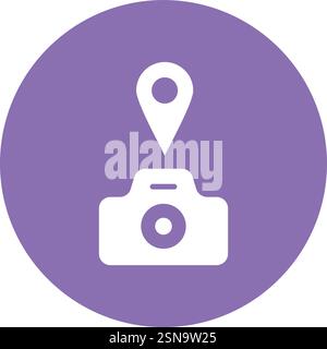 Location Vector Icon Design Illustration Stock Vector