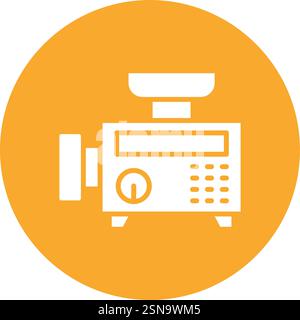 Meat Grinder Vector Icon Design Illustration Stock Vector