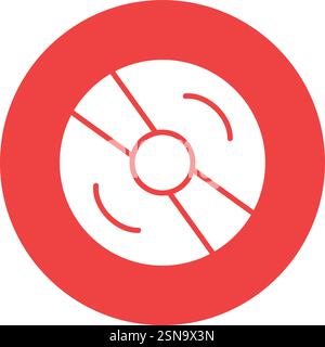 Compact Disc Vector Icon Design Illustration Stock Vector