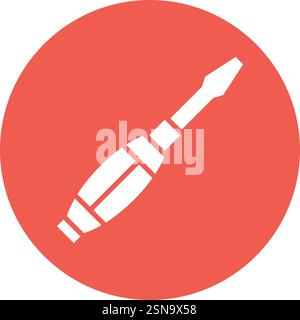 Screwdriver Vector Icon Design Illustration Stock Vector