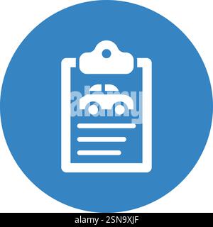 Car document Vector Icon Design Illustration Stock Vector