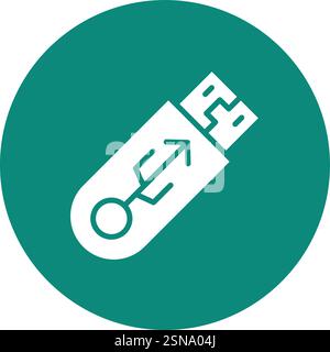 Pendrive Vector Icon Design Illustration Stock Vector