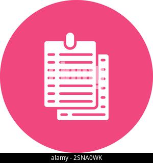 Notes Vector Icon Design Illustration Stock Vector