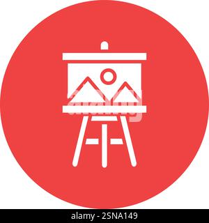 Painting Vector Icon Design Illustration Stock Vector