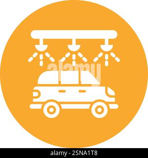 Car wash Vector Icon Design Illustration Stock Vector