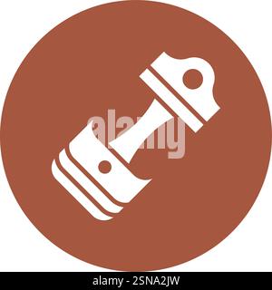 Piston Vector Icon Design Illustration Stock Vector