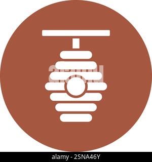Beehive Vector Icon Design Illustration Stock Vector