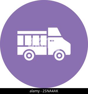 Pickup Truck Vector Icon Design Illustration Stock Vector