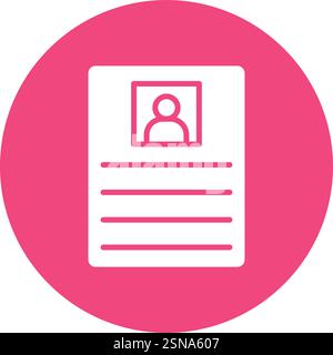 Cv Vector Icon Design Illustration Stock Vector