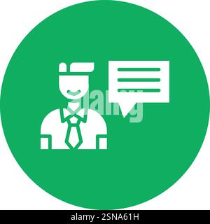 Interview Vector Icon Design Illustration Stock Vector