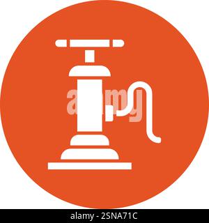 Air Pump Vector Icon Design Illustration Stock Vector