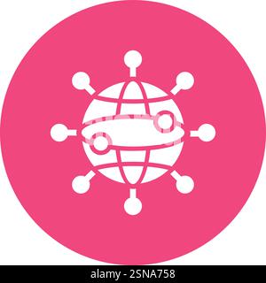 Networking Vector Icon Design Illustration Stock Vector
