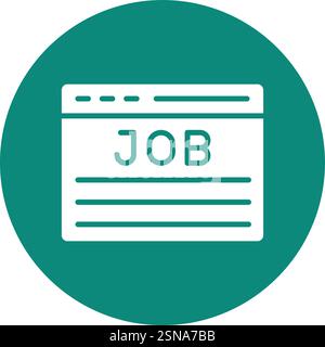 Job Vector Icon Design Illustration Stock Vector