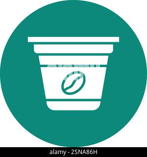 Coffee Capsule Vector Icon Design Illustration Stock Vector
