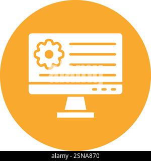 Application Setting Vector Icon Design Illustration Stock Vector