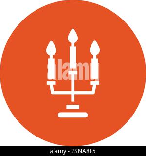 Candles Vector Icon Design Illustration Stock Vector