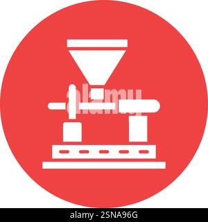 Coffee Mill Vector Icon Design Illustration Stock Vector