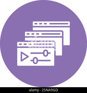Courses Vector Icon Design Illustration Stock Vector