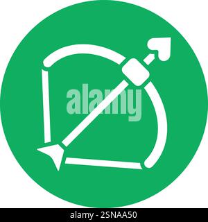 Cupid Arrow Vector Icon Design Illustration Stock Vector