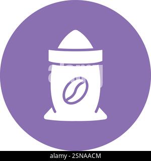 Coffee Bag Vector Icon Design Illustration Stock Vector