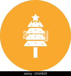 Christmas tree Vector Icon Design Illustration Stock Vector