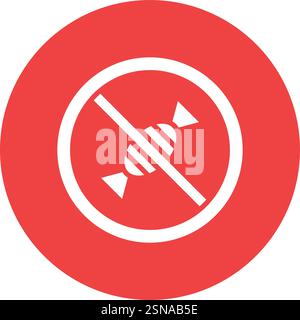No Sugar Vector Icon Design Illustration Stock Vector