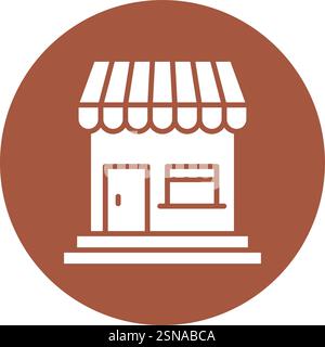 Coffee Shop Vector Icon Design Illustration Stock Vector