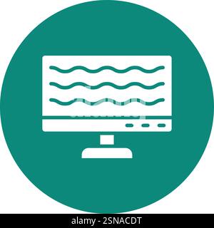 Computer Vector Icon Design Illustration Stock Vector